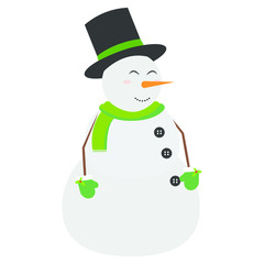 cute snowman character