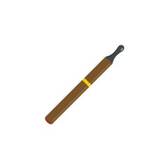 Electric cigarette icon. Flat illustration of electric cigarette vector icon for web design