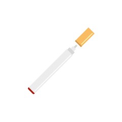 Electronical cigarette icon. Flat illustration of electronical cigarette vector icon for web design