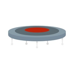 Jump trampoline icon. Flat illustration of jump trampoline vector icon for web design