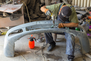 car repair, bumper repair