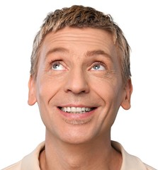 Obraz premium Headshot of a middle aged male