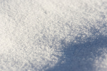 Macro background of snow