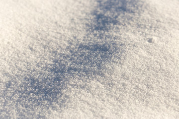 Fototapeta premium Macro background of snow