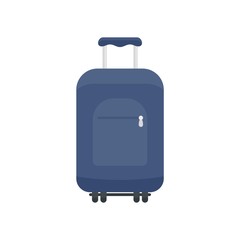 Travel summer bag icon. Flat illustration of travel summer bag vector icon for web design