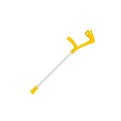Elbow crutch icon. Flat illustration of elbow crutch vector icon for web design