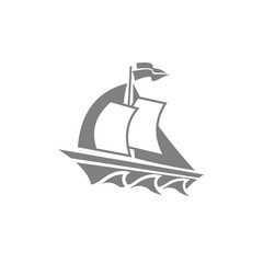 elegant sailboat logo