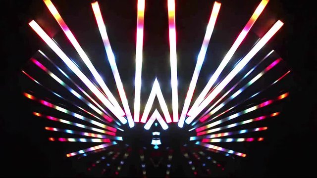 Abstract colorful lights on dark background 