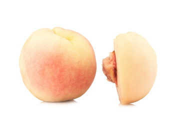 peach isolated on white background