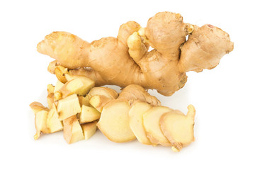 ginger isolated on white background