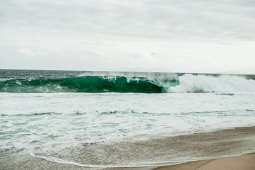 beach and sea waves