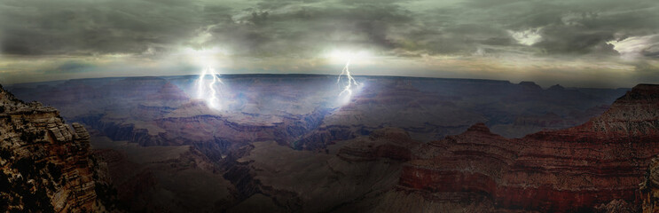 Grand Canyon Lightning