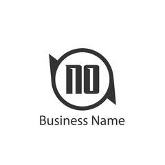 Initial Letter NO Logo Template Design