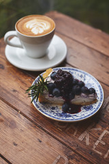 Coffee cup cheesecake
