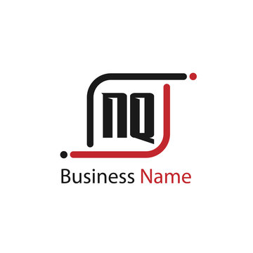 Initial Letter NQ Logo Template Design