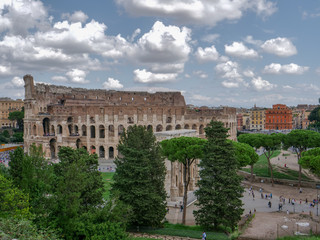 Fototapeta na wymiar Rome, Italy, 3rd September 2018, The Roman Colosseum