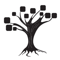 Isolated abstract tree icon