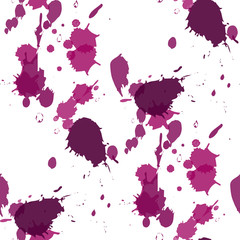 Abstract watercolor blobs. Colorful abstract vector ink paint splats.