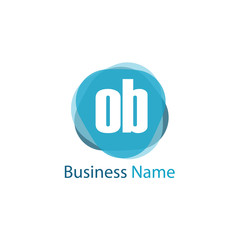 Obraz premium Initial Letter OB Logo Template Design