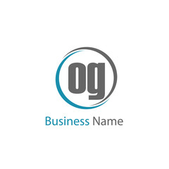 Obraz premium Initial Letter OG Logo Template Design