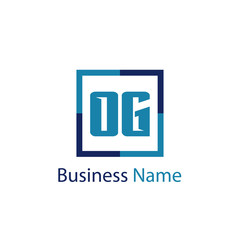 Initial Letter OG Logo Template Design