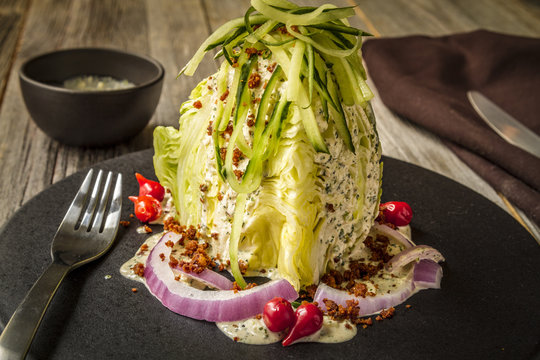 Iceberg Wedge Salad With Blue Cheese