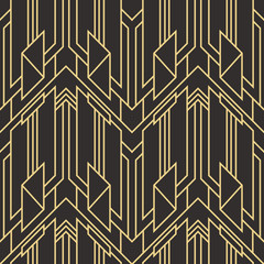 Abstract art deco seamless modern tiles pattern