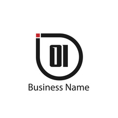 Initial Letter OI Logo Template Design