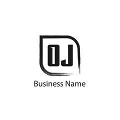 Initial Letter OJ Logo Template Design