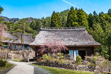 Fototapeta na wymiar Saiko Iyashino-Sato Nenba ancient japanese village