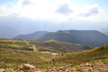 Obraz premium View of the ridge Achishkho