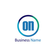 Initial Letter ON Logo Template Design
