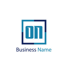 Initial Letter ON Logo Template Design