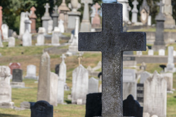 cross in cemetery