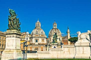 Obraz premium Church of Santa Maria di Loreto in Rome, Italy