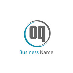 Initial Letter OQ Logo Template Design