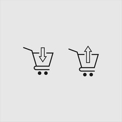 shopping icon logo design