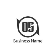 Initial Letter OS Logo Template Design