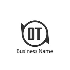 Initial Letter OT Logo Template Design