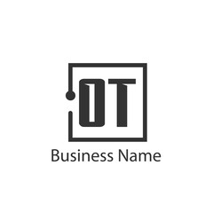 Initial Letter OT Logo Template Design