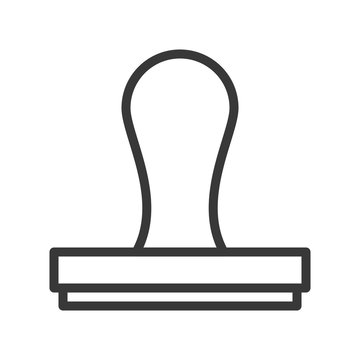 recommend clip art: stamp, approval or agreement icon, editable stroke outline