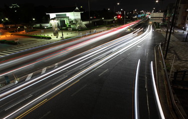 Fototapeta premium 岡崎公園前夜景
