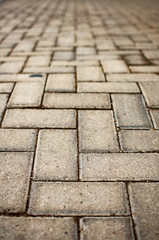 Floor of brick