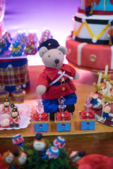 Birthday table decorated tin soldier theme - Stuffed toy