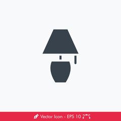 Room Lamp Icon / Vector