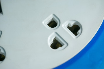 Close up Port Power plug type C For use with plug.