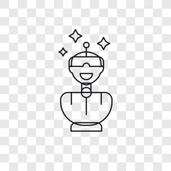 Oculus rift vector icon isolated on transparent background, Oculus rift logo design