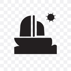 Obraz premium sailboat icon isolated on transparent background. Simple and editable sailboat icons. Modern icon vector illustration.