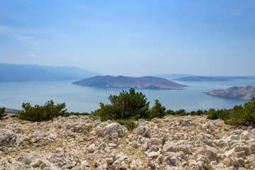 Small island in sea, island Krk, Croatia