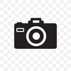 camera icon isolated on transparent background. Simple and editable camera icons. Modern icon vector illustration. - 223110931